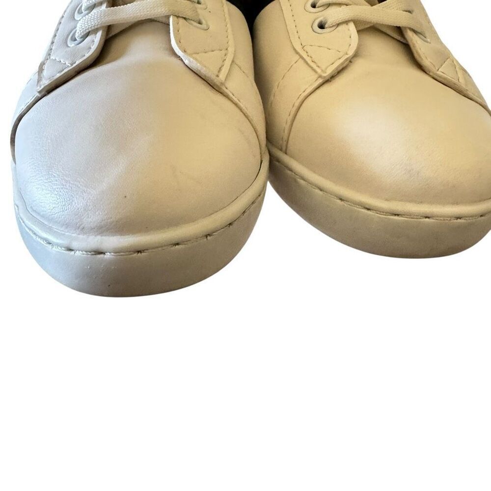 Gucci "Ace" leather low-top sneakers with crocodile-embossed leather trim SZ 36. - Picture 5 of 15